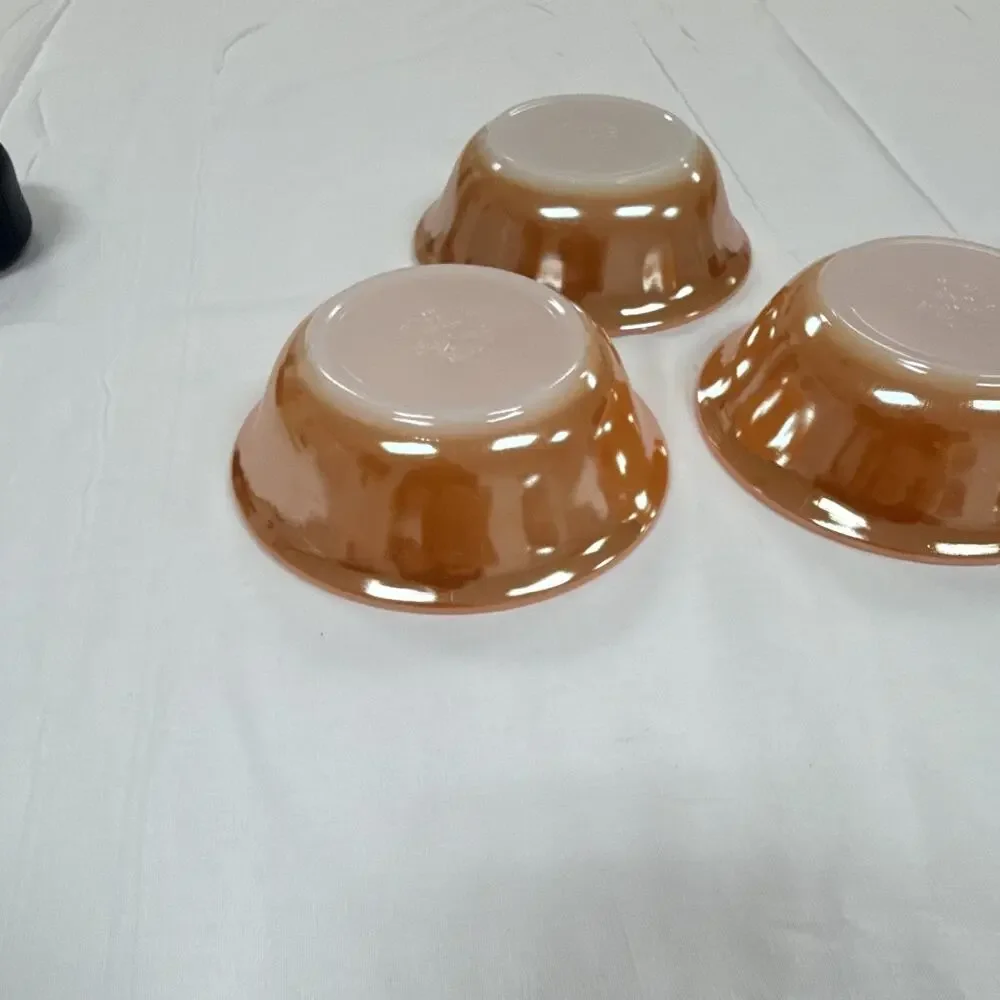 Copied - Pink Pressed Glass Leaf Pattern Round Bowl, Glossy Finish,